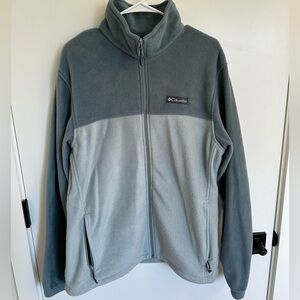Columbia Men's XL Blue Gray Fleece Jacket